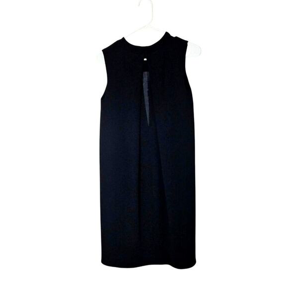 Vince Black Shift Sleeveless Dress Keyhole Back Size 2 Retail $395 - Picture 4 of 9